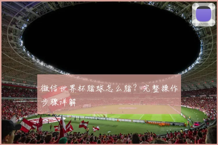 微信世界杯赌球怎么赌?完整操作步骤详解